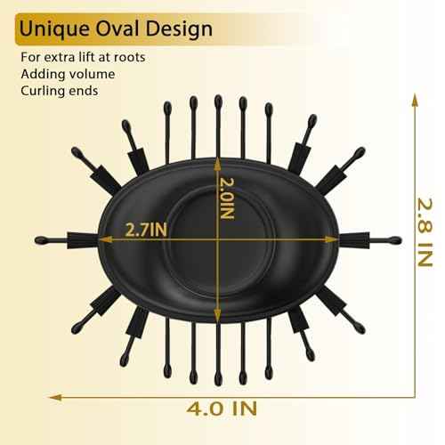 Nicebay Hair Dryer Brush, Blow Dryer Brush for Women Fast Styling, One Step Blowout Brush with Display Screen-Less Frizz, More Shine, Oval Ceramic Barrel, Negative Ion
