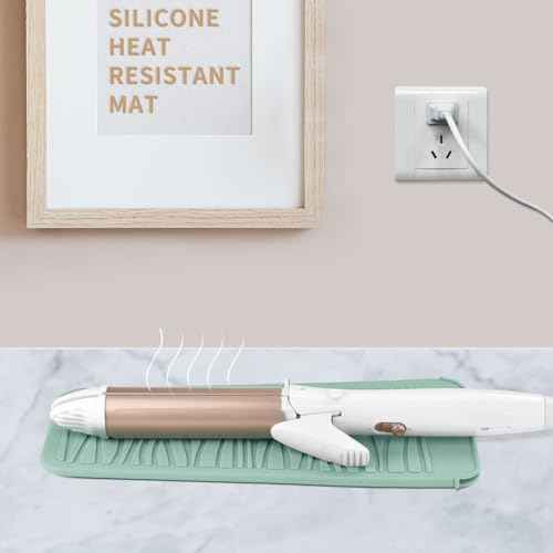 Silicone Heat Resistant Travel Mat Pouch for Hair Straighteners, Curling Wands, Flat Irons, and Styling Tools