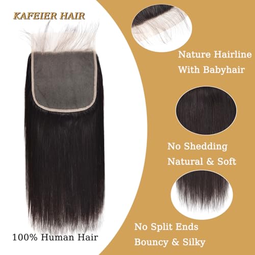 7x7 Hd Lace Closure Brazilian Straight Closure Unprocessed Human Hair 7X7 Lace Closure Human Hair Brazilian Virgin Hair Free Part Closure Natural Black Color 16 Inch