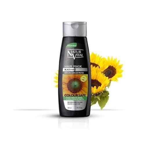 Colouring Hair Mask - Repairs and Colours - 300 Ml/Natural & Organic. (Black Hair)