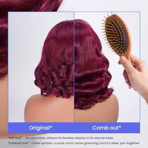 99J Burgundy Body Wave Bob Wig 13x4 HD Transparent Lace Front Wigs Human Hair Pre Plucked 180% Density Glueless Wigs Human Hair with Baby Hair for Women 14 Inch