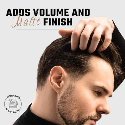 David Darko Hair Clay for Men ? 100% Natural Matte Finish | Medium Hold, Easy to Wash Out | Texturizing & Styling Clay | USA-Formulated 2.82 oz