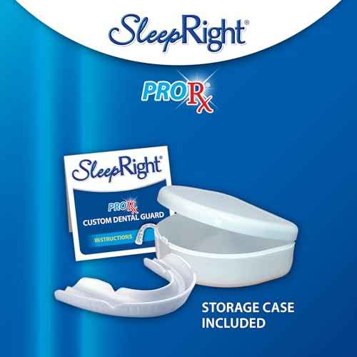 SleepRight ProRx Custom Dental Guard ? Mouth Guard for Grinding Teeth at Night, Night Guards for Teeth Grinding, Comfortable Dental Guard for Sleeping, Custom Fit Teeth Grinding Protection