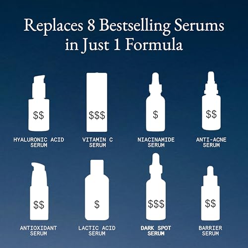 L'AMARUE The Daily Vitamin Serum - All-in-One Hydrating, Brightening & Radiance Boosting Serum with 17 Nutrients, 1.7 fl oz, Reduces Dark Spots, Anti-Aging & Supports Barrier