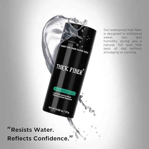 THICK FIBER Hair Fibers for Thinning Hair & Bald spots (AUBURN) - 25g Bottle - Conceals Hair Loss in Seconds - Hair Powder for Women & Men