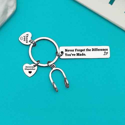 Xiahuyu 911 Dispatcher Gifts Keychain 911 Operator Gifts Emergency Dispatcher Appreciation Gift 911 Dispatcher Thank You Gift