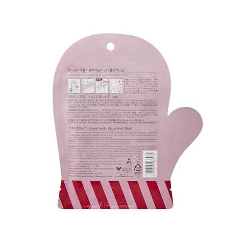 TONYMOLY Vanilla Sugar Hand Mask ? Hydrating Glove Treatment with Nourishing Essence for Soft, Smooth Hands ? Touchscreen-Friendly, 20-Minute Moisturizing Spa Mask & Self-Care Gift