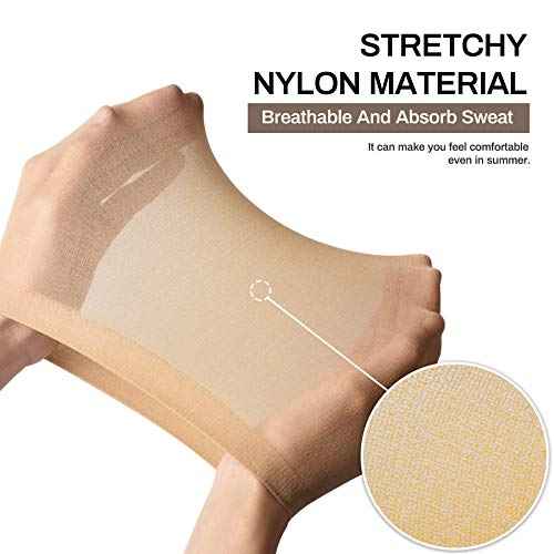 Smilco 20 Pcs Light Brown Wig Caps for Women, Ultra-Thin Stretchy Nylon Lace Front Stocking Caps (Ballet/Cosplay/Daily Use)