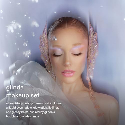 r.e.m. beauty Wicked: For Good | Makeup Set | Waterpoof Eye Shadow, All Over Glow Stick, Creamy Lip Liner, Glossy Lip Balm | 4 Full Size Products