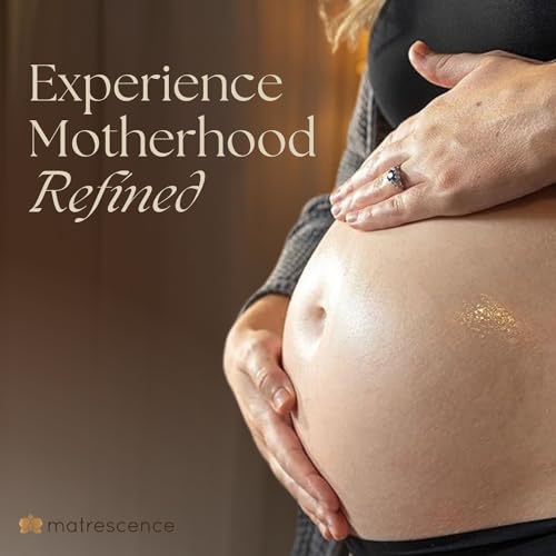 Matrescence Stretch Mark Relief Refining Exfoliating Belly Scrub (8oz/118ml) | Spa-Quality Maternity Skin Treatment | Pregnancy-Safe Skincare Made for Mom | Renewing Skin Essentials for Mom