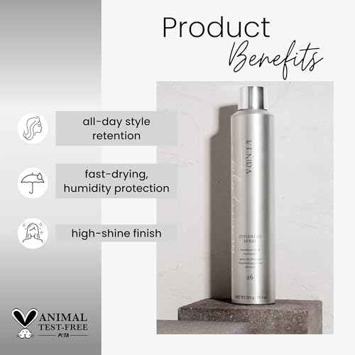 Kenra Professional Platinum Finishing Spray 26 | Maximum Hold Hairspray | Fast-drying, Non-Flaking, Non-Drying | Humidity-Resistant |All-Day Style Retention |High-Shine Finish |All Hair Types