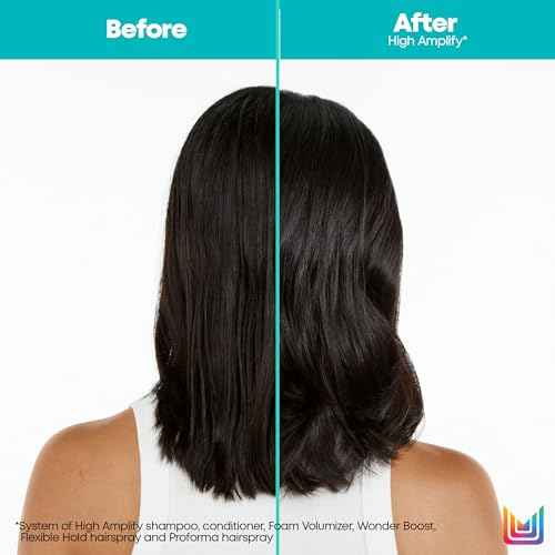 Matrix High Amplify Foam Volumizer Full Bodifying Mousse - Lightweight Lasting Volume, Thickening & Conditioning Shine, For Fine and Limp Hair, Salon Hair Styling, 8.3 Oz