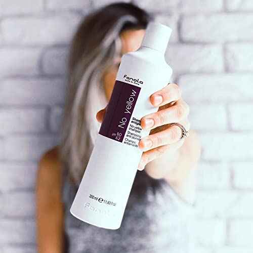 Fanola No Yellow Purple Shampoo - Purple Color Depositing Shampoo for Blondes, Bleached & Grey Hair - Formulated with Violet Pigment to Remove Brassy Tones from Hair (11.83 Fl oz)
