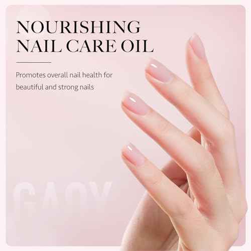 GAOY Cuticle Oil Pen Set, 6Pcs Manicure & Pedicure Accessories with Vitamin E for Nourished and Revitalized Nails, Professional Nail Growth Treatment & Repair Kit