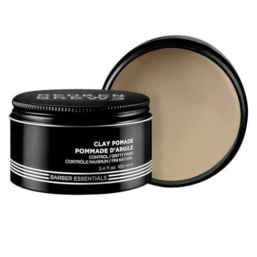 Redken Brews Clay Pomade For Men - Volumizes Fine And Medium Hair With Long-Lasting High Hold and Matte Finish