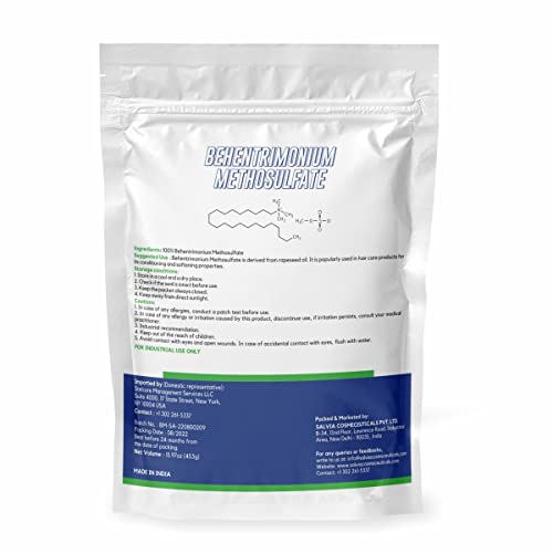BTMS (Behentrimonium Methosulfate)- 15.97 oz, Pure Cosmetic Grade Raw Material Conditioning Emulsifier for DIY Creams, Lotions, Shampoo & Conditioner- Pack of 2