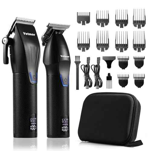 Professional Hair Clipper Set for Men, Complete Haircut Kit