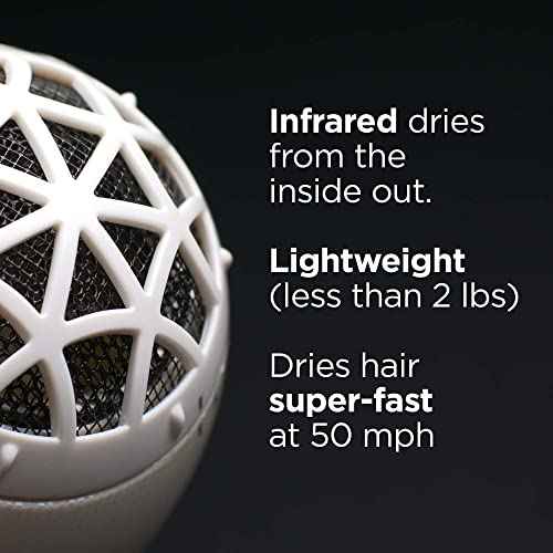 RUSK Engineering W8less Professional 2000 Watt Dryer, 7 Speed Settings, Lightweight.