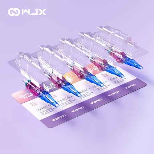 Wjx Ultimate Tattoo Needles 1015RM (20Pcs/Box) Disposable Professional Tattoo Cartridge Needles Precision Round Magnum Fit in Different Tattoo Machines