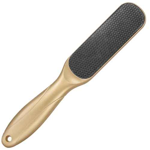 Nano Glass Foot File, Foot Callus Remover, Double Sided Pedicure Tools for Feet, Dual Use of Dry and Wet, Professional Hygienic Foot Scrubber to Achieve Smooth, Silky Feet Instantly (Golden)
