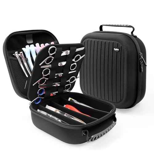 Krypthos Hard Travel Case for Hair Clippers & Hair Cutting Barber Supplies, Portable Clipper Storage Holder Organizer, Trimmer Storage Case for Barbers Supplies, Hair Cutting Razor Guard Grooming Kits
