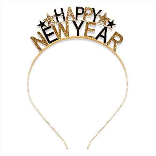 Happy New Year Headbands for Women, New Year¡¯s Eve Hat Star Hairbands New Year Party Supplies Holiday Gifts