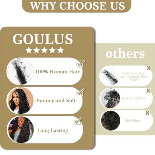 Body Wave Bulk Human Hair For Braiding No Weft Braids Human Hair Brading Hair Extensions 100g One Bundle Wet and Wavy Human Braiding Hair For Boho Braids Natural Black(20inch, Natural Black)