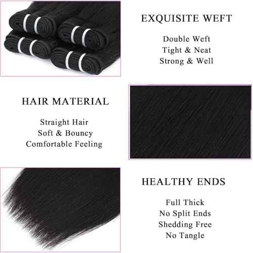 10 inch 12 inch short hair bundles 10A Brazilian Straight Virgin Hair 4 Bundles Straight Hair 100% Unprocessed Straight Human Hair