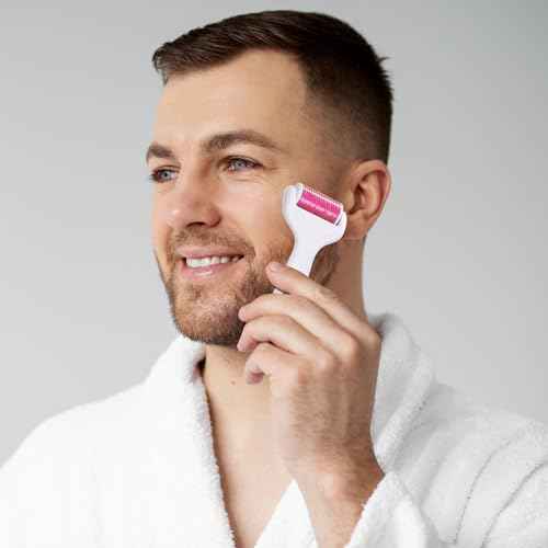 YaFex Derma Roller for Face and Body - 6 in 1 Titanium Microneedling Roller Kit Micro Needle Roller, 300 and 720 Needles 0.25mm,1200 Needles 0.3mm with 5 Replaceable Heads