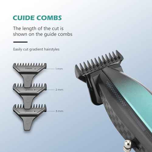 VGR 992 Professional Hair Trimmer for Men Versatile Cordless Zero Gapped Line Up Clipper for Beard Hair T Blade Barber Trimmer Metal Body 9000 RPM Rechargeable 240-Minute Run Time