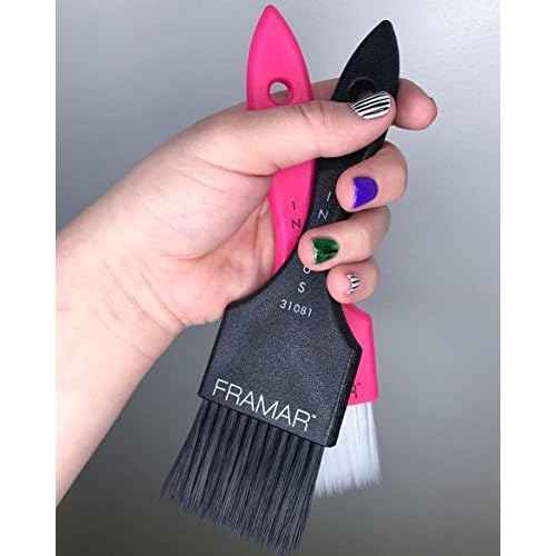 Framar Power Painter Hair Dye Brush - Hair Coloring Brush, Hair Dying Brush to Apply Hair Color, Blending Hair Color Brush Set, Balayage Tools, Dye Application Brush to Paint Hair, Tint Brush - 2 Pk