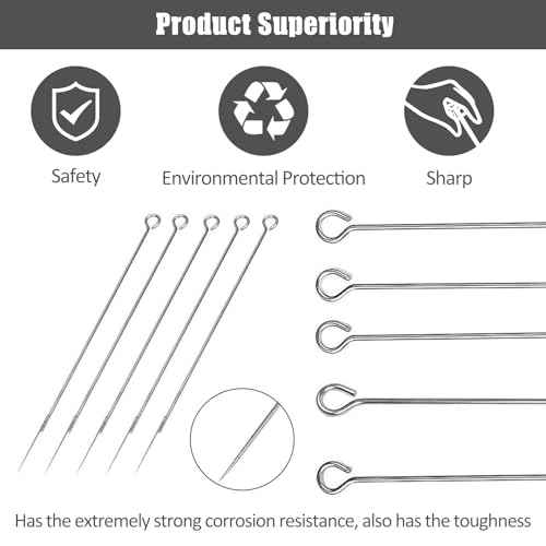 Autdor Tattoo Needles and Tubes Combo - 15Pcs Disposable Tattoo Tubes with Matching Assorted Tattoo Needles 9M1 Magnum 1inch Tattoo Needles Tube Grips for Tattoo Machine Tattoo Supplies