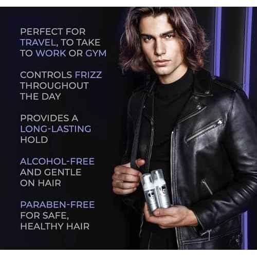 Avenue Man Sculpting Foam for Men - Travel Size (1.69 oz) - Firm Hold Volumizing Hair Mousse with Herbal Extracts Styling Products - Alcohol Free