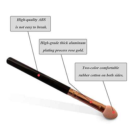 Eyeshadow Applicators Sponge Double Sided Reusable 5Pcs Professional Blendable Organic Foam Tip Makeup Eye Shadow Applicator Brush Set Washable