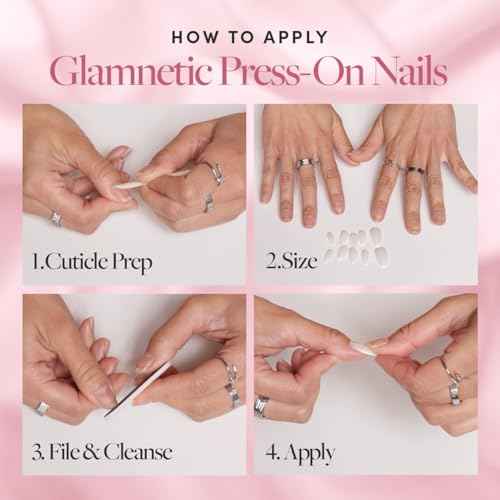 Glamnetic Super Strong Brush On Nail Glue | Brush Tip Applicator, Mess Free, Travel Friendly, Vegan | Durable & Long-Lasting | .24 fl. oz.