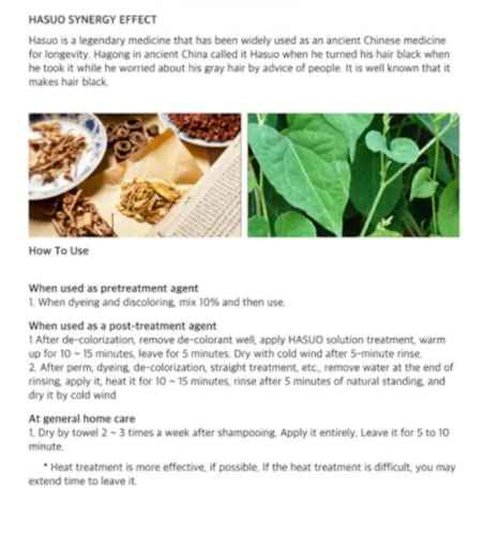 Hasuo Herbal Solution Treatment 750ml/ 25.36 fl.oz Balancing Oil & Moisture