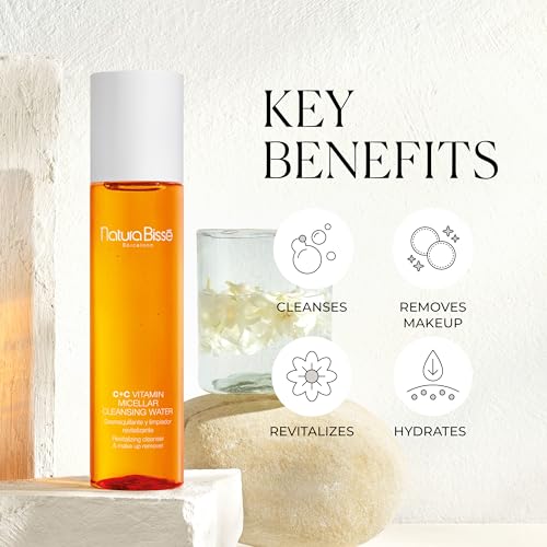 Natura Biss? C+C Vitamin Micellar Cleansing Water, Revitalizing Cleanser & Makeup Remover, Cleanses, Revitalizes & Hydrates, 7 Oz