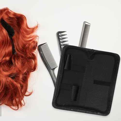 1 piece Scissor Pouch Bag Pu Rack Salonblack Compact Professional Leather Storage Hairdressing Use Barber Shear Home Scissor Pouch Decor