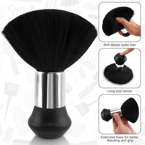 NICEMOVIC Hair Cutting Barber Cape for Men Women Kids with Neck Duster Brush and Barber Brush, Professional Barber Accessories Cleaning Supplies for Salon Haircut Styling