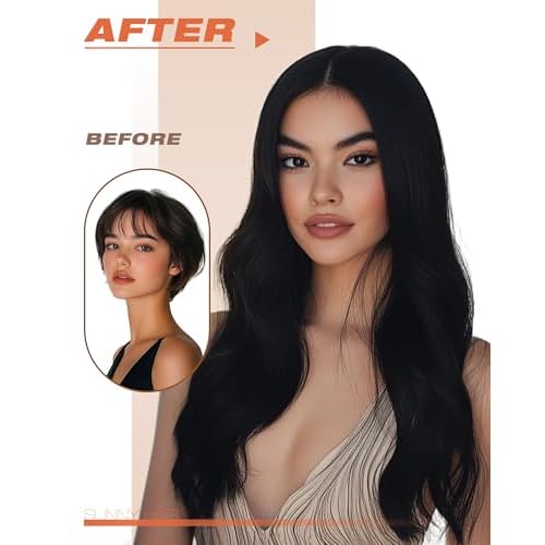 Sunny Hair Tape in Hair Extensions Human Hair 22inch Hair Extensions Real Human Hair Tape in Extensions for Women Jet Black Invisible Remy Hair Natural Straight Skin Weft Double Sided Tapes 20Pcs 50g