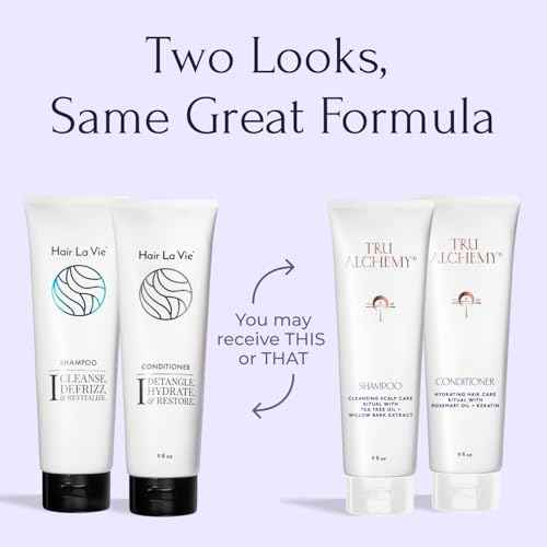 Tru Alchemy Shampoo & Conditioner - Best Shampoo and Conditioner for Dry Damaged Hair - Speed Up Hair Growth and Boost Volume, 9 fl oz.