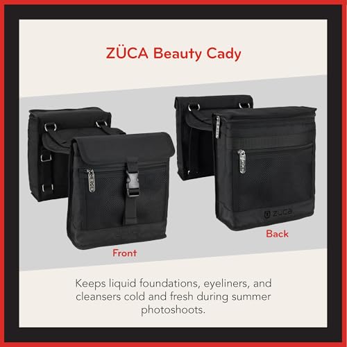 ZUCA Beauty Caddy with Built-in Seat Cushion (Black)