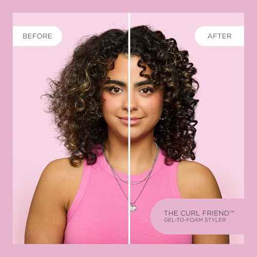 Cake Beauty Gel-to-Foam Styler, The Curl Friend ? Volumizing & High Hold Gel to Foam - Flake Free Frizz Control - Infused with Coconut Oil & Shea Butter - For Curly Hair- 6.8 fl oz./ 200 mL