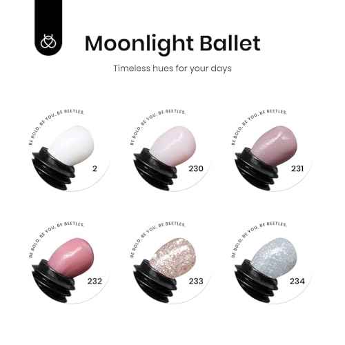 Beetles Nail Extension Gel Kit with Mini UV LED Nail Lamp Frosted Grape 6 Colors Poly Nail Gel Kit with Base Top Coat Beginners DIY Home Salon Gift for Women Fall Winter Nails UV & LED Cured