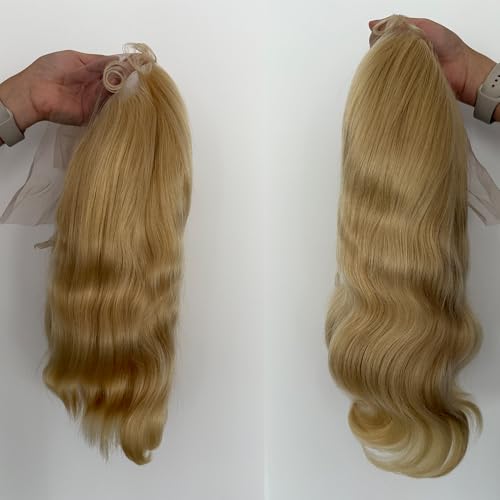 613 Bob Wig Human Hair Blonde 13x4 Frontal Lace Wig 14 Inch Body Wave 180% Density HD Transparent Lace Front Wigs Human Hair Wigs for Black Women Pre Plucked