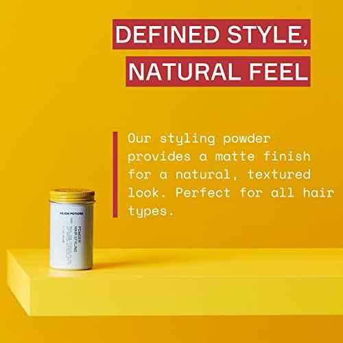 SEVEN POTIONS Hair Styling Powder for Men ? Hair Texture Powder & Root Lifting Dust for Instant Volume ? Natural Matte Finish, Flexible Hold, Invisible Feel ? Vegan, Cruelty-Free ? 0.7 oz