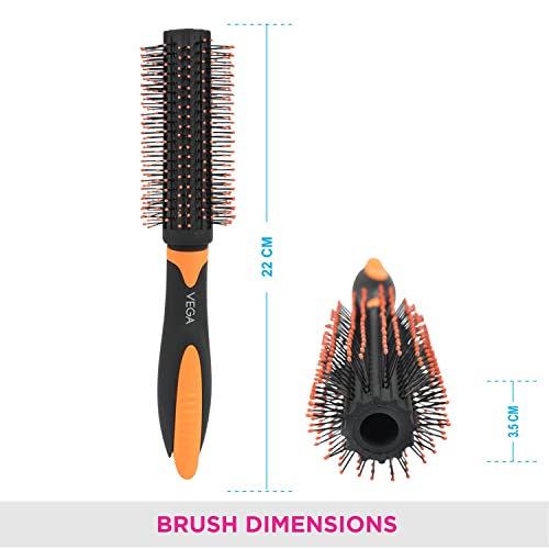 Vega Round Brush with Clip