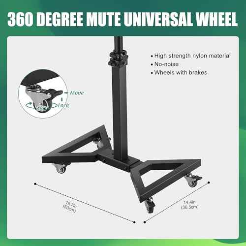 POARMEEY Tattoo Tray on Wheels Salon Rolling Tray Cart with Adjustable Height Angle Metal Tattoo Workstation and Storage for Artist Studio