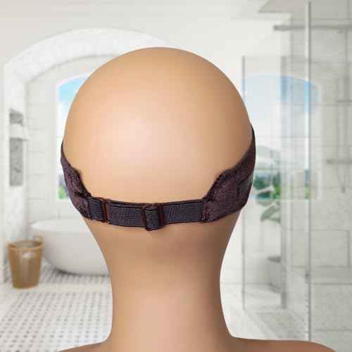 Wig Gripper Band for Lace front and Glueless Wigs, Fully Adjustable, Non Slip Wig Gripper, Brown, 1pk