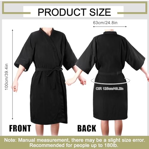 Toulite 20 Pcs Salon Robes black Salon Smocks for Clients Hair Client Gown Cape for Men Women(Classic)